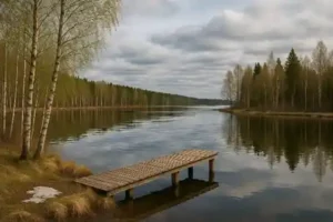 insjö på våren vid ca 4 grader